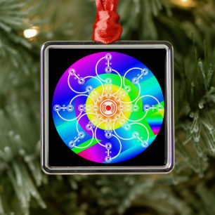 Flower Sunshine Metal Ornament