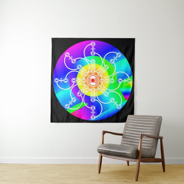Flower Sunshine Tapestry (In Situ)