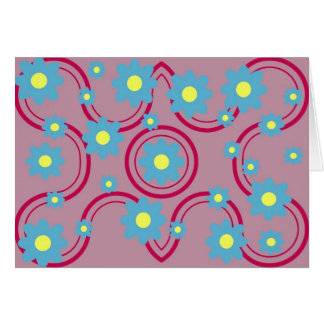 Flower & Swirl Card
