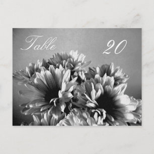 Flower Table Number Postcard