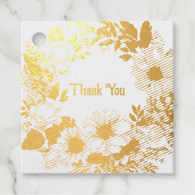Flower Tag Thankyou Wreath Classy Coquette (Front)