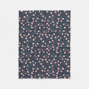Flower Tattoos Fleece Blanket