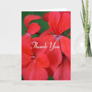 flower thanks thank you card