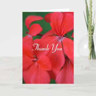 flower thanks thank you card
