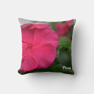 Flower throw pillow