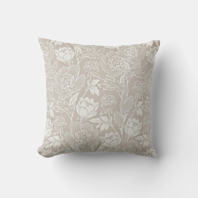 Flower Throw Pillow Cover Flower Floral (Front)