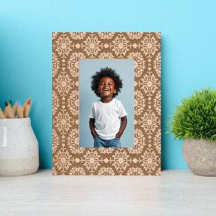 Flower Tile Pattern Negative Etched Frames