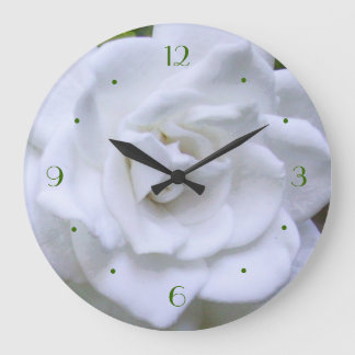 Flower Time Gardenia Large Clock