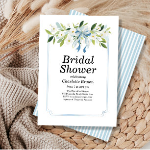 Flower Topper Bridal Shower Invitation