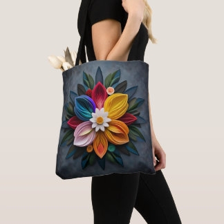 flower tote bag
