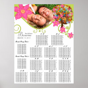 Flower Tree Seating Chart Alphabetical