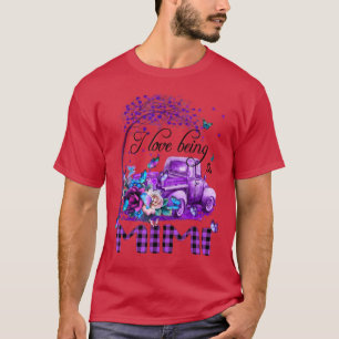 Flower Truck I Love Being Mimi Butterfly Art Grand T-Shirt