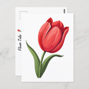 Flower Tulip Postcard