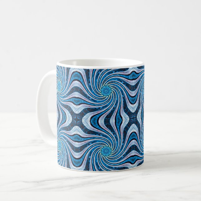Flower Twirls  Coffee Mug (Front Left)