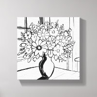 Flower Vase Bouquet Modern Minimalist