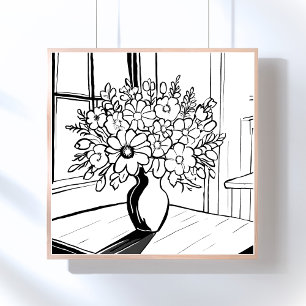 Flower Vase Poster