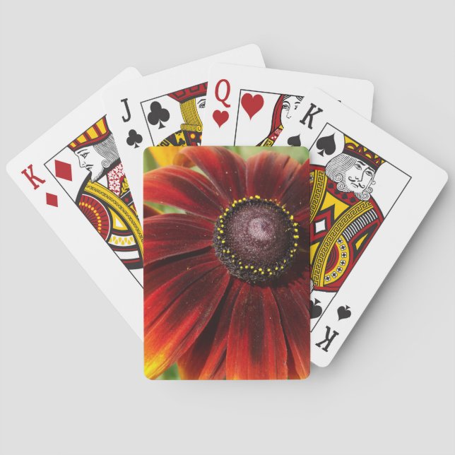 Flower Vivid colours Classic Playing Cards (Back)