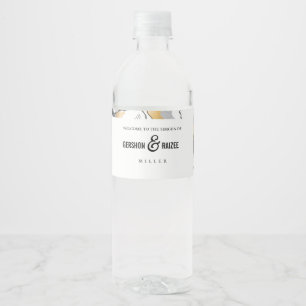 Flower Water Bottle Label