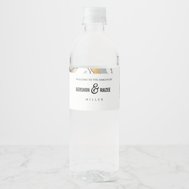 Flower Water Bottle Label (Front)