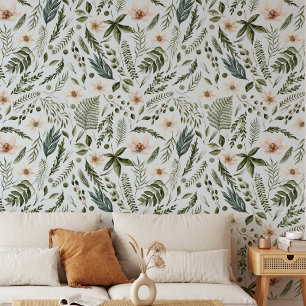 Flower Watercolor Floral Botanical Pattern Wallpaper