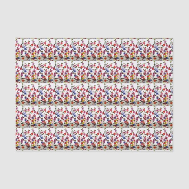 FLOWER WATERING CAN TISSUE PAPER (Front)