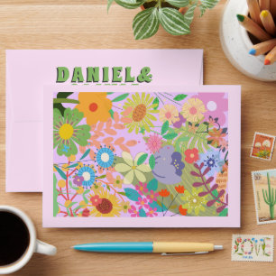 Flower Wedding Envelope