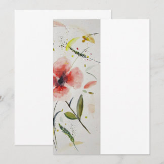 Flower wedding invitation