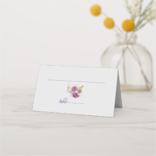 Flower Wedding Place Card