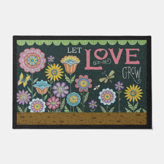 Flower Welcome Doormat,Flower Lover Gift Mat