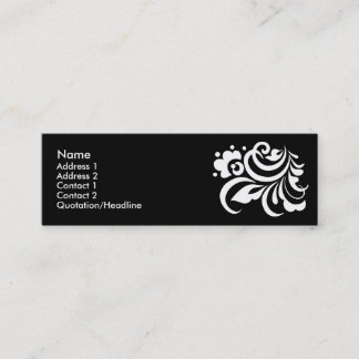 flower_white mini business card