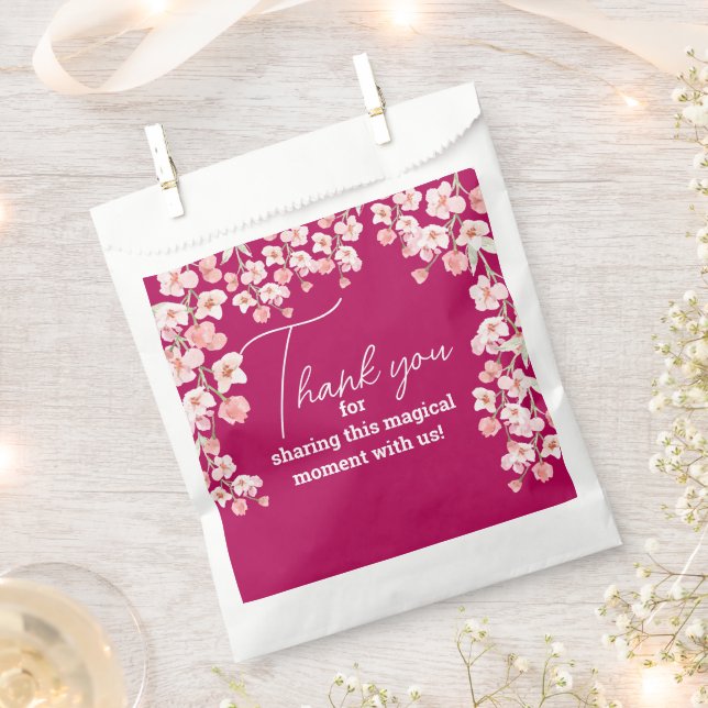 Flower wine favour bags (Clipped)