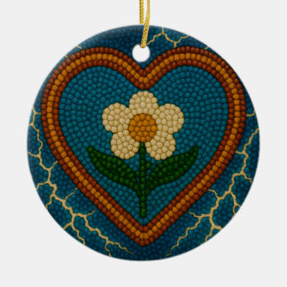Flower with Beads and Thunder Ceramic Tree Decoration
