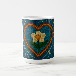 Flower with Beads and Thunder Coffee Mug