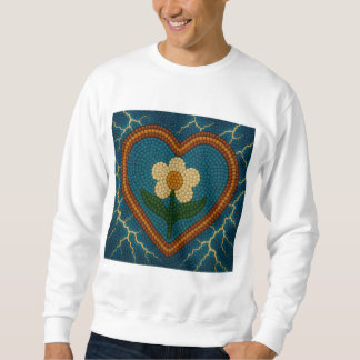 Flower with Beads and Thunder Sweatshirt