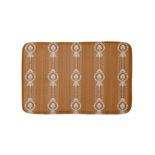Flower with laurel wreath bath mat