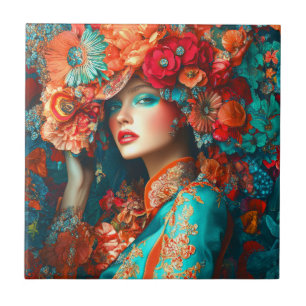 Flower Woman Tile