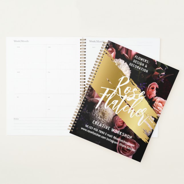 Flower Workshop Black Gold Planner (Display)