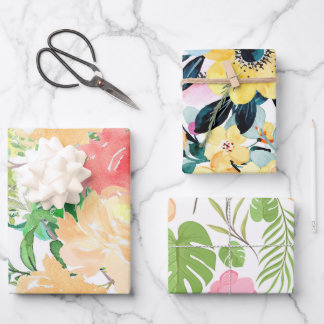 Flower Wrapping Paper | Vibrant Floral Design