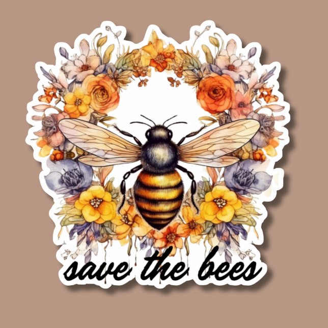 Flower Wreath Save the Bees Waterproof  (Creator Uploaded)
