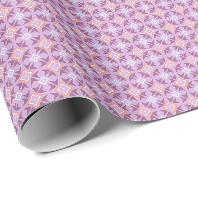 Flowerbox Rotor Purple Wrapping Paper (Roll Corner)