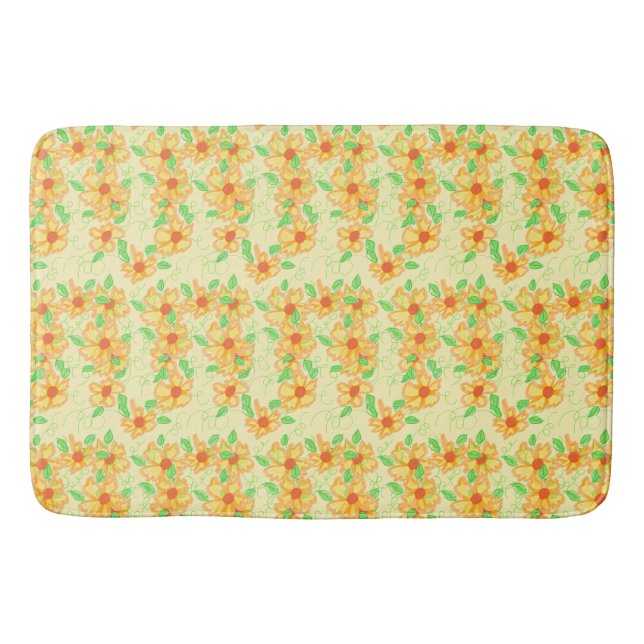 Flowered Bath Mat (Front)