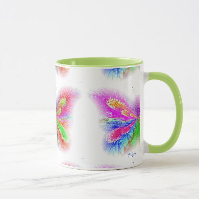 Flowered Butterfly Mug (Right)