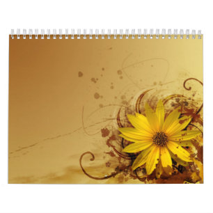 Flowered calendar