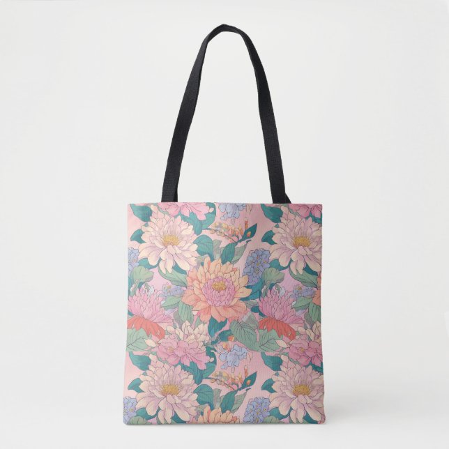 flowered cloth bag (Front)