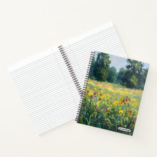 Flowered field notebook