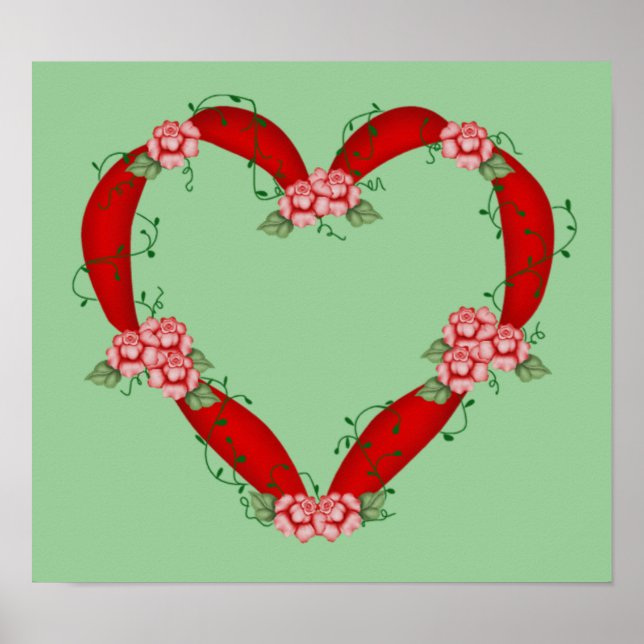 Flowered Heart Print (Front)