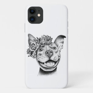Flowered Pitbull Case-Mate iPhone Case