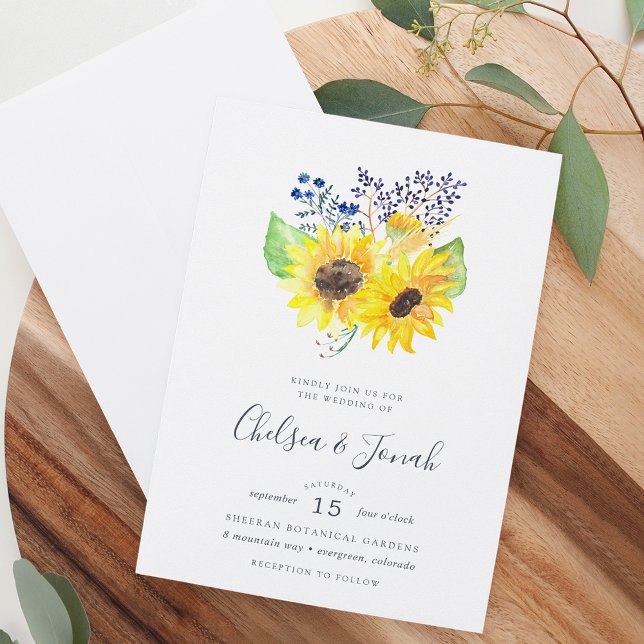 Flowerfields Bouquet Wedding Invitation (Creator Uploaded)