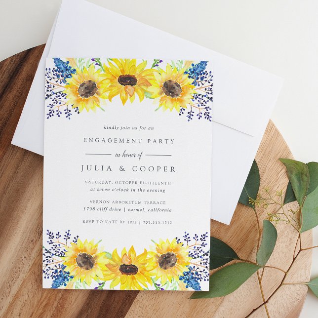 Flowerfields Engagement Party Invitation (Creator Uploaded)