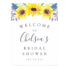Flowerfields | Sunflower Bridal Shower Welcome